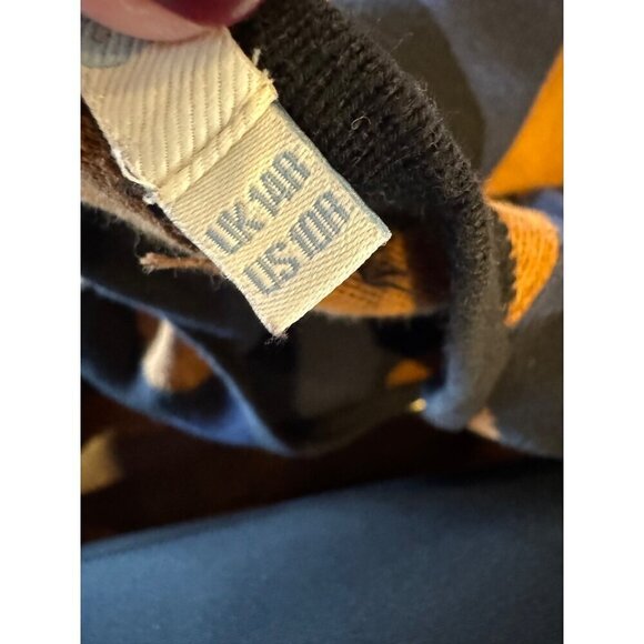 Boden Dress Women 10 Blue Tan Knit Groovy Mod Tunic Abigail Sweater‎ Dress - Picture 8 of 8